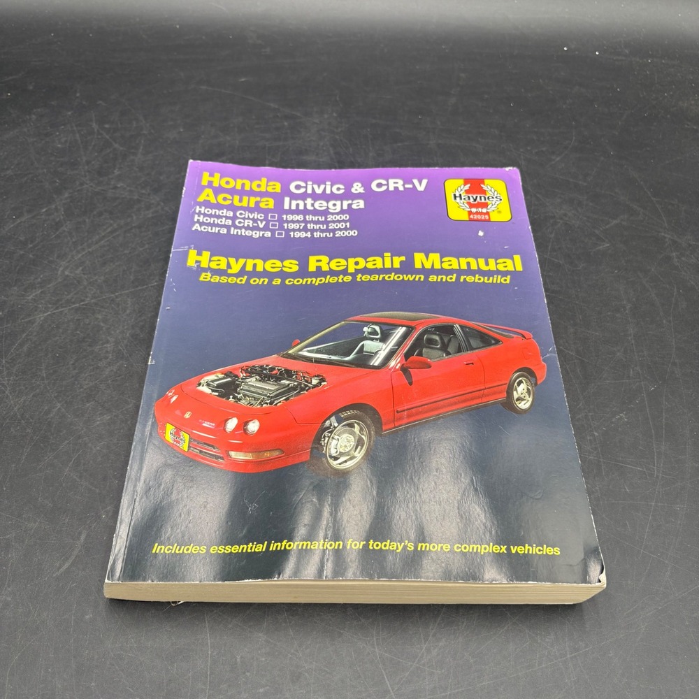 Haynes Repair Manual Honda Civic CR-V Acura Integra 1994-2001 42025